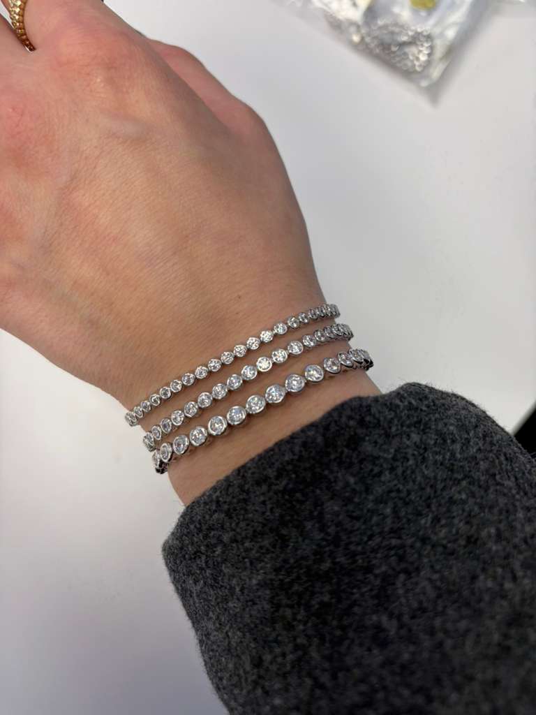 Bezel Tennis Bracelet