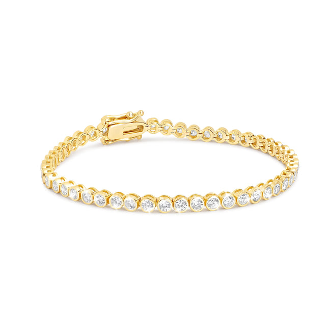 Bezel Tennis Bracelet
