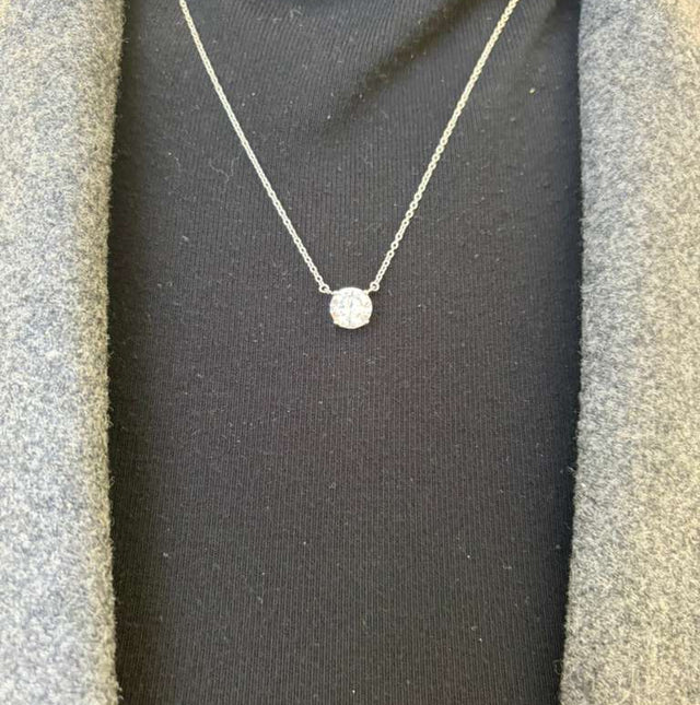 Solitaire Stud Necklace